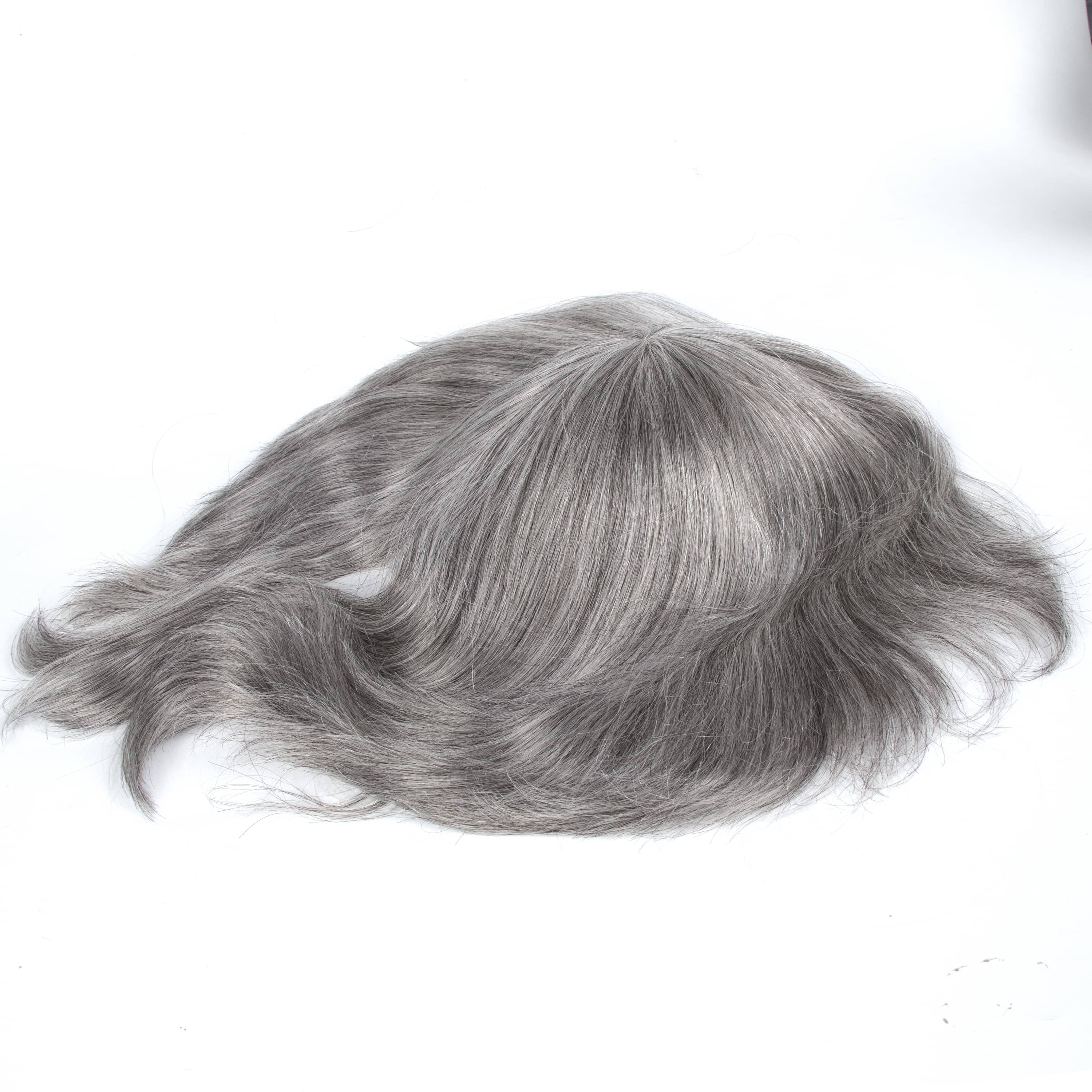 GEXWIGS 8 inch Thin Skin Injected Hair Wigs for Men European Hair