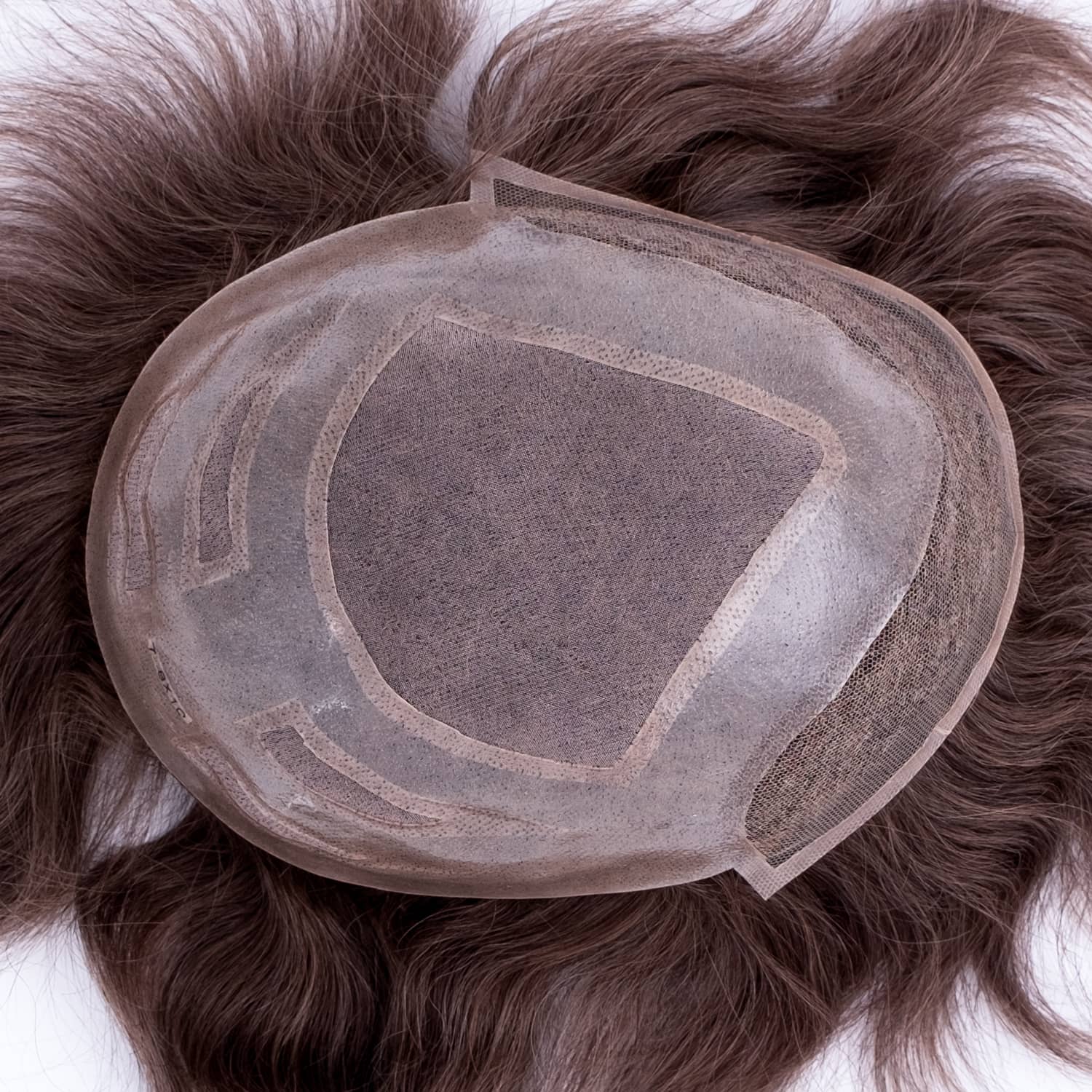 Versatile | GEXWIGS French Lace Front with Fine Mono and Skin Toupee for Men