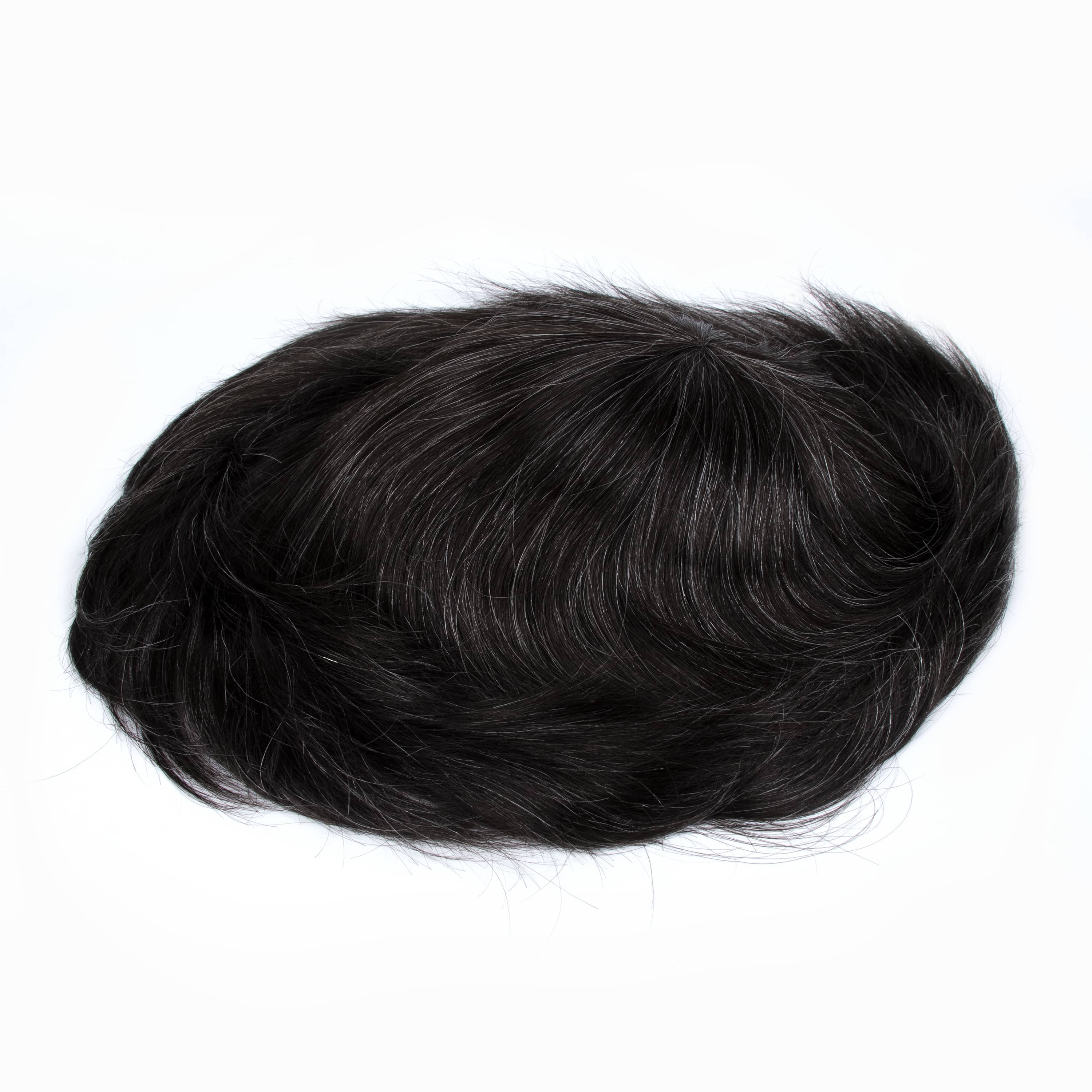 GEXWIGS 8 inch Thin Skin Injected Hair Wigs for Men European Hair