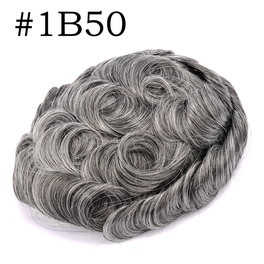 GEXWIGS Q6 Mens Toupee French Lace Base with Thin Skin Hairpieces | Q6.