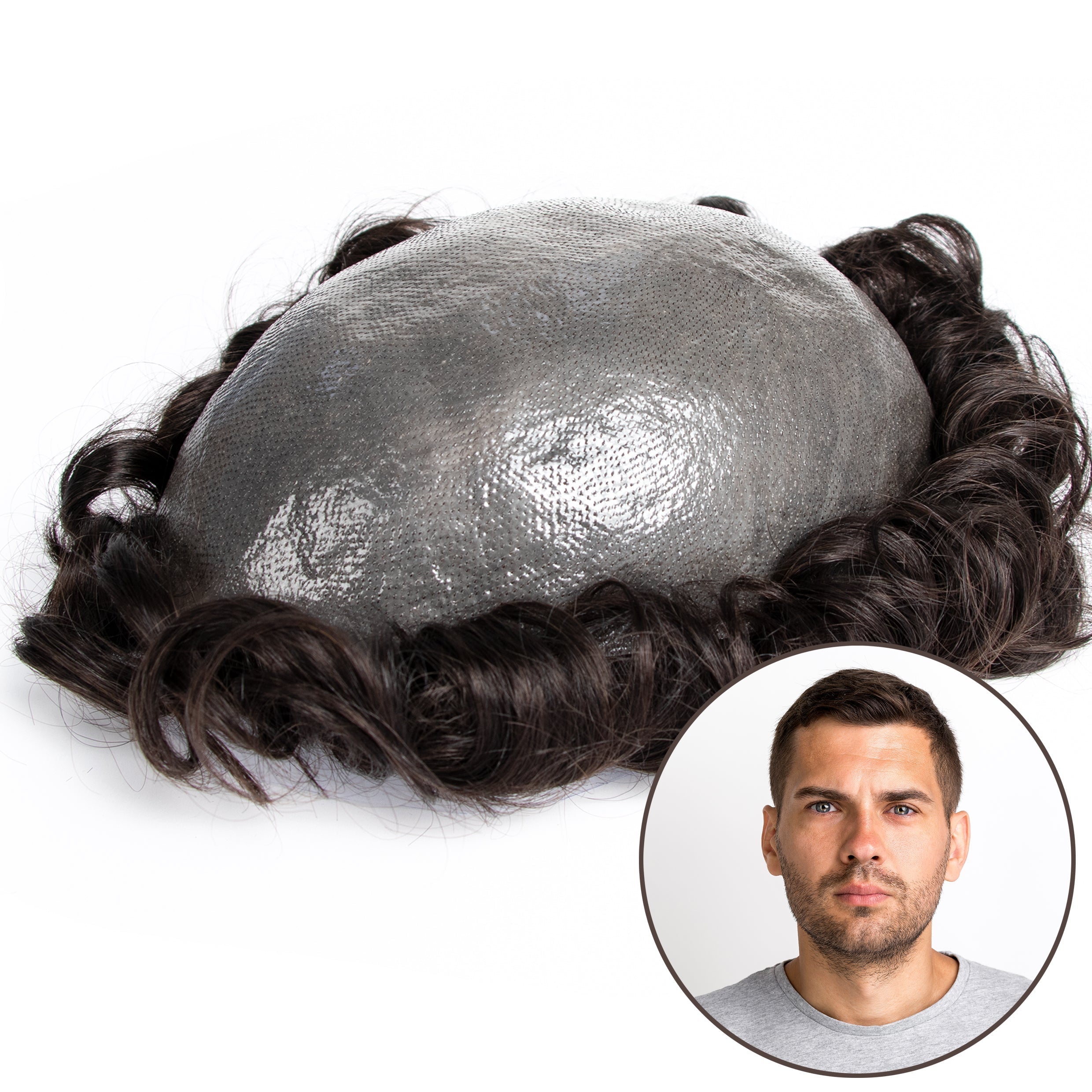 GEXWIGS Toupee 0.04-0.06mm Thin Skin Toupee Human Hair Systems | BIO.