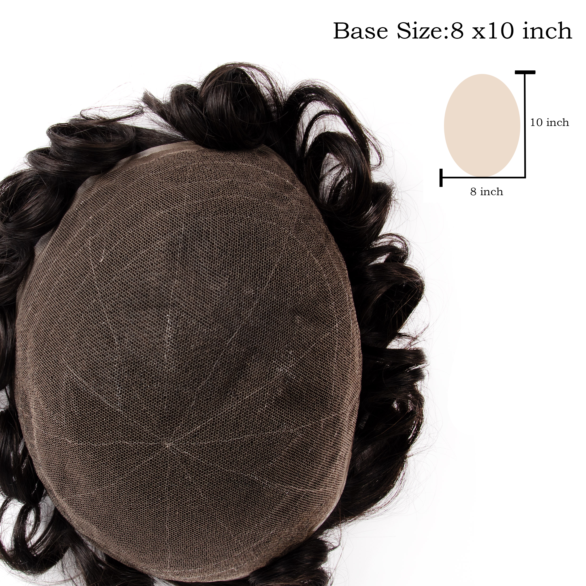 GEXWIGS Mens Toupee Hairpiece Swiss Lace Hair Systems Bleached Knots | SwissLace.