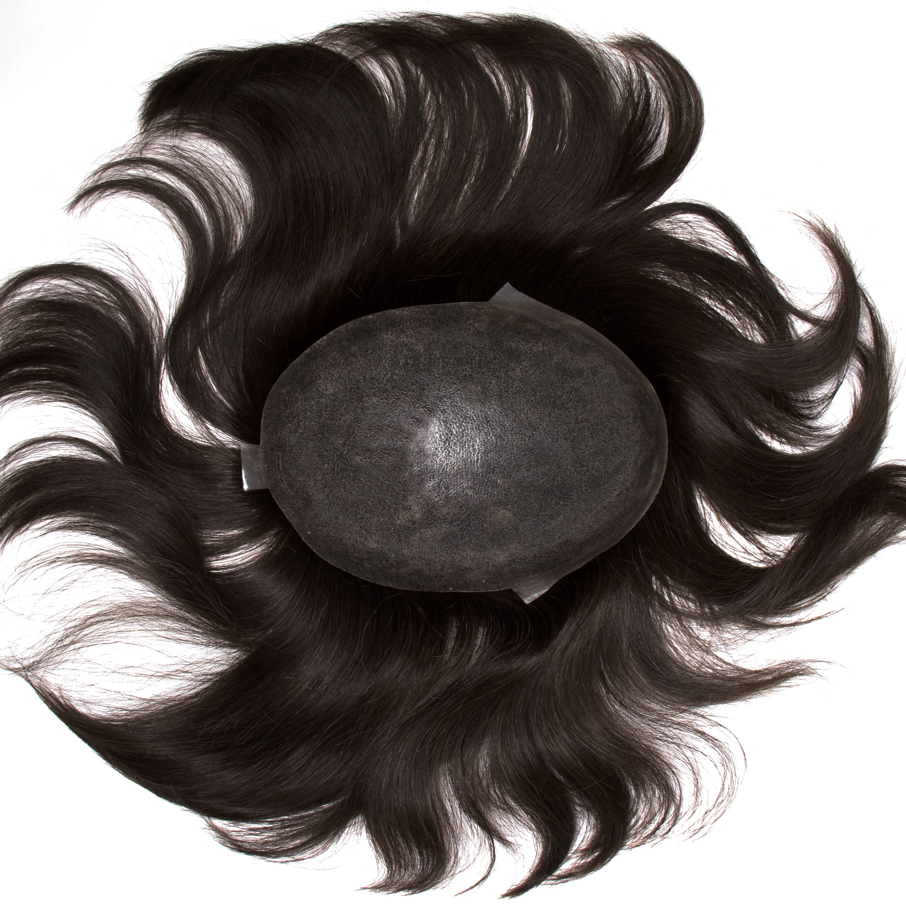 GEXWIGS 8 inch Thin Skin Injected Hair Wigs for Men European Hair