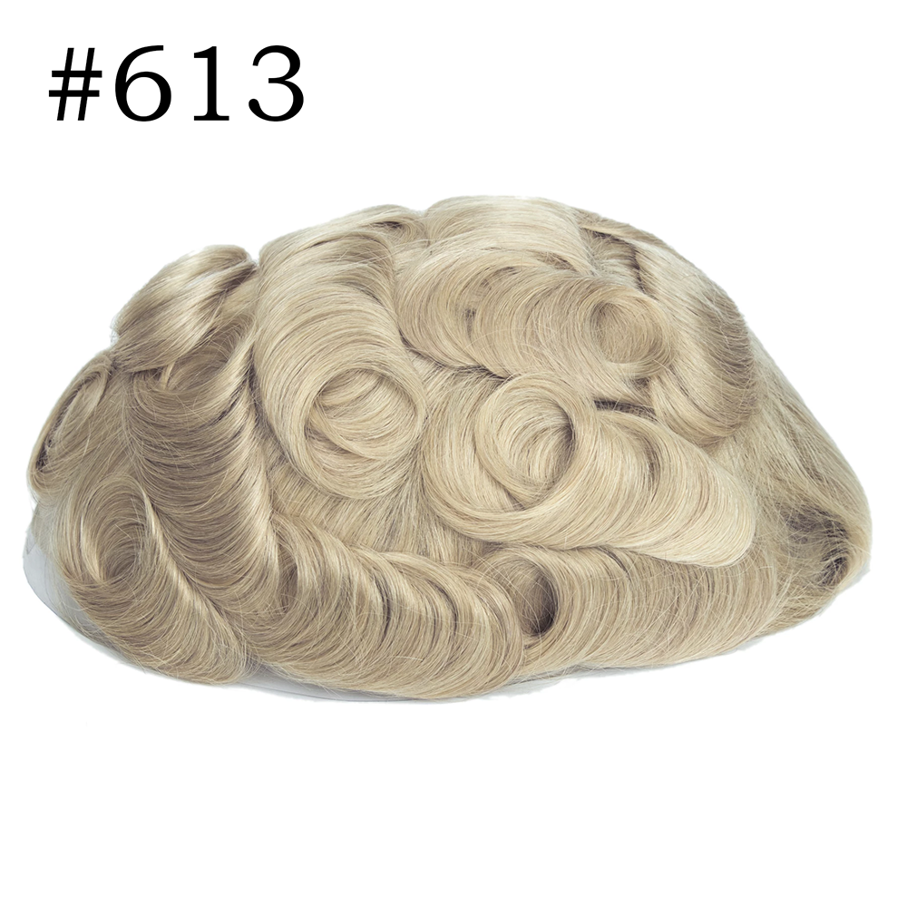 GEXWIGS Mens Toupee Hairpiece Swiss Lace Hair Systems Bleached Knots | SwissLace.