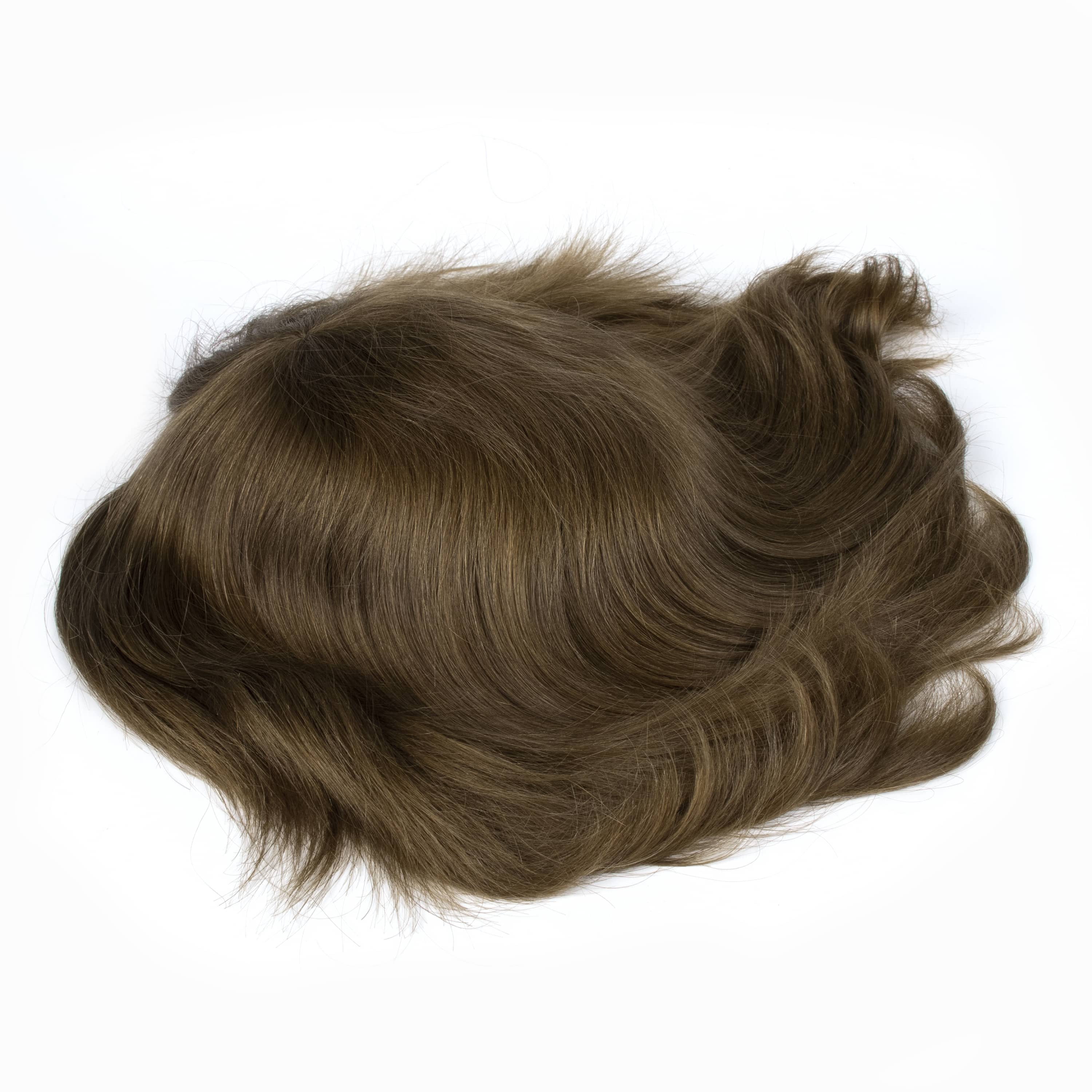 GEXWIGS 8 inch Thin Skin Injected Hair Wigs for Men European Hair