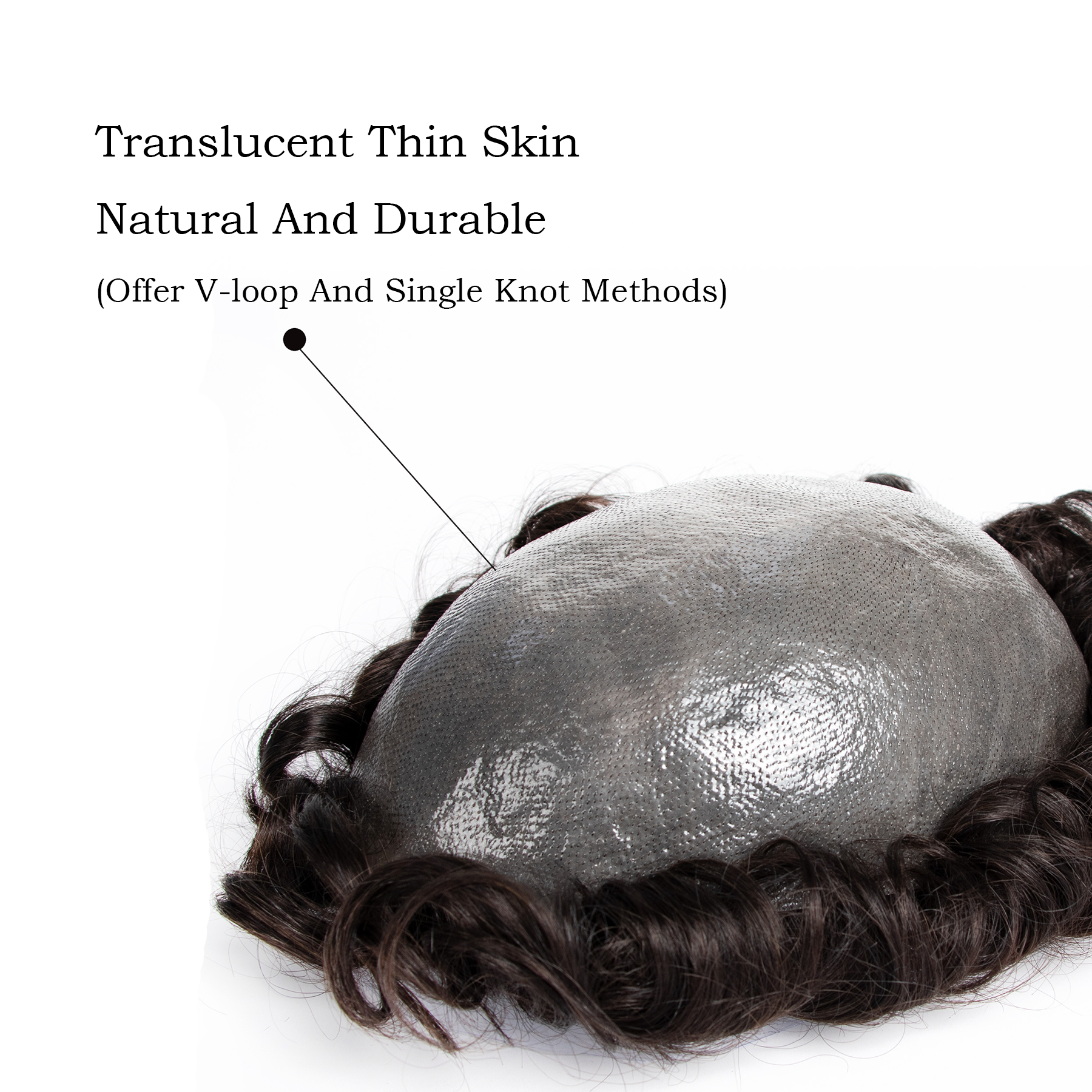 GEXWIGS Toupee 0.04-0.06mm Thin Skin Toupee Human Hair Systems | BIO.