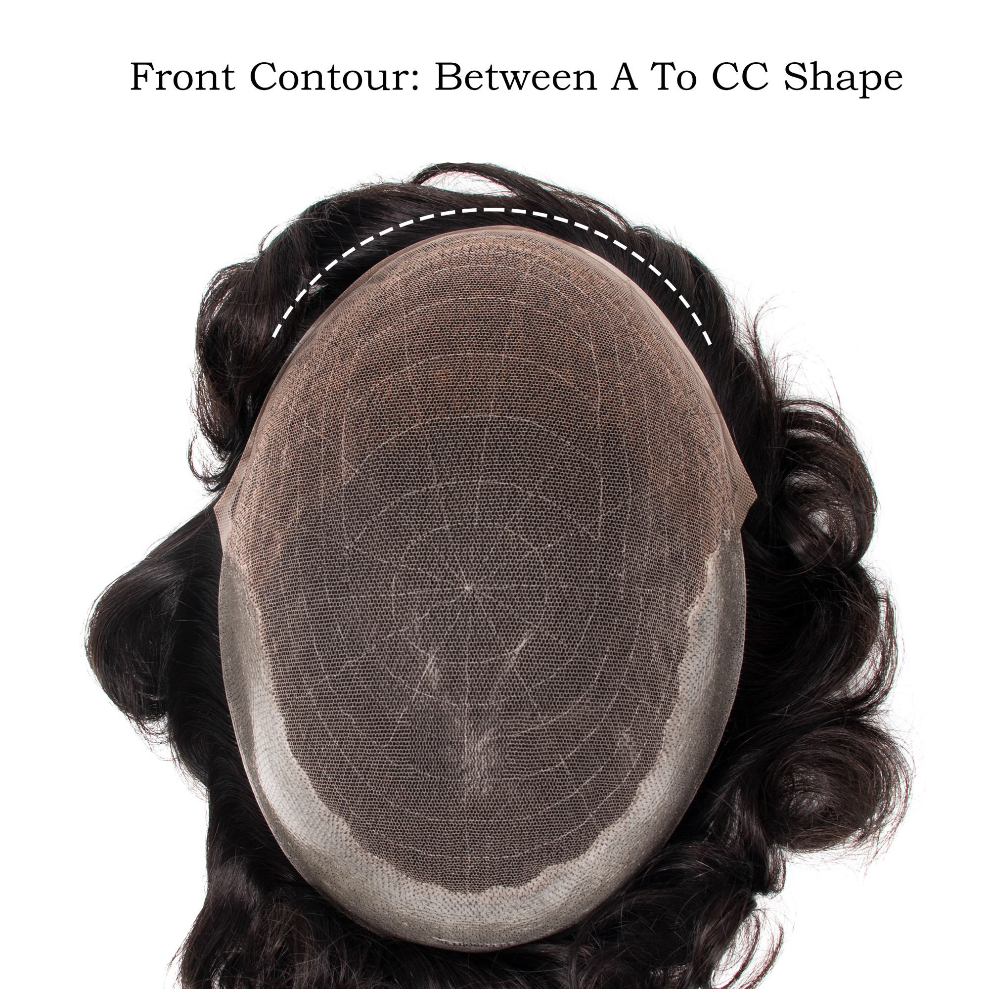 GEXWIGS Q6 Mens Toupee French Lace Base with Thin Skin Hairpieces | Q6.