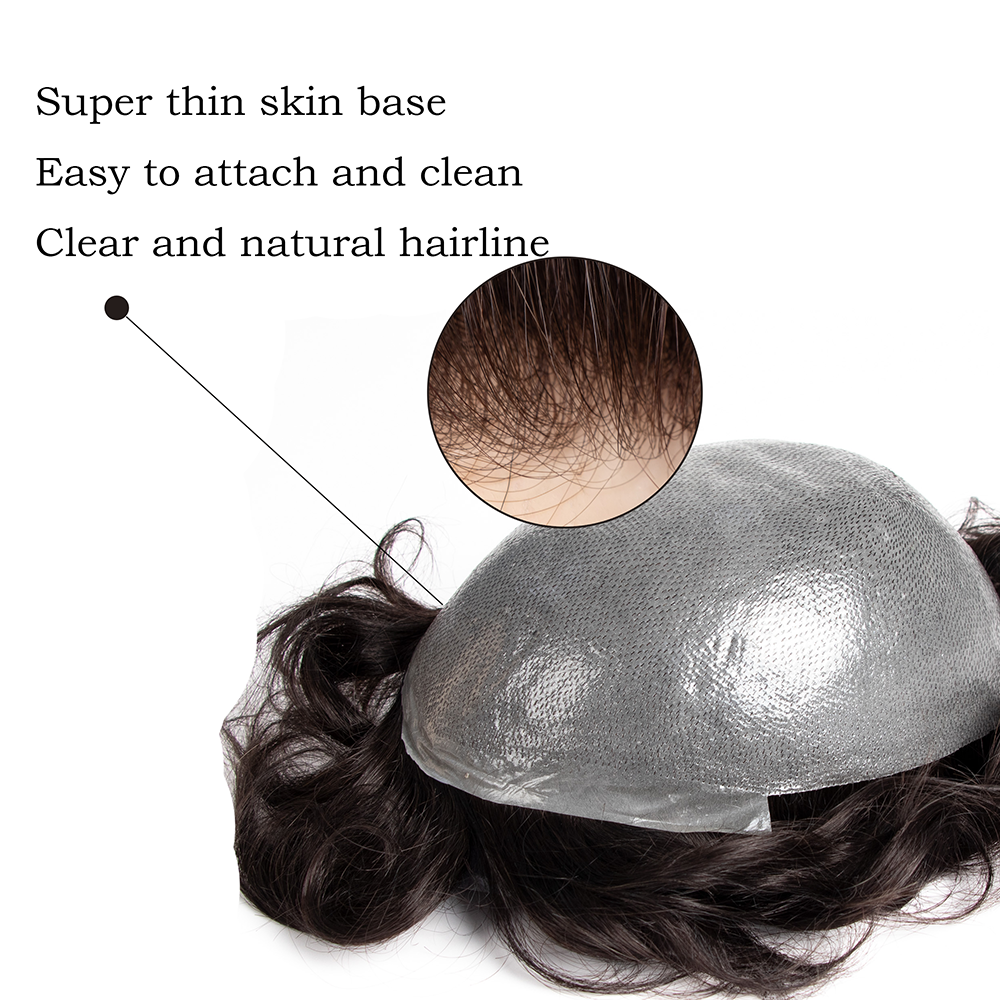 GEXWIGS 0.08-0.1mm Thin Skin Toupee Hair Replacement Durable | TS.